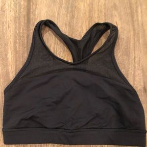 Lululemon Black Sports Bra with Mesh